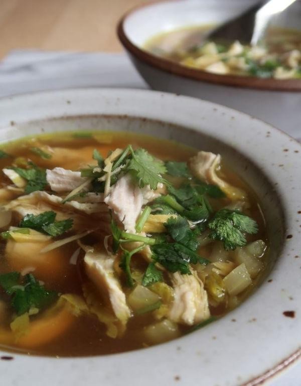 Homemade Bone Broth with Turmeric