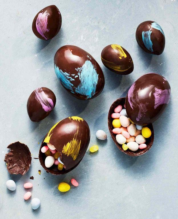 Homemade Chocolate Easter Eggs