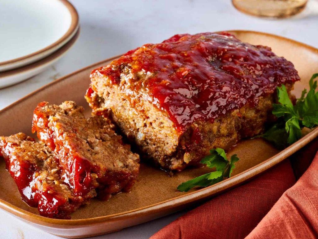 Homemade Meatloaf with Brown Sugar Glaze