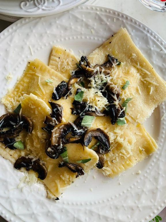 Homemade Mushroom and Truffle Tortellini
