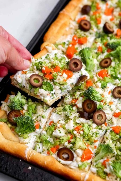 Homemade Veggie Pizza with Hidden Greens