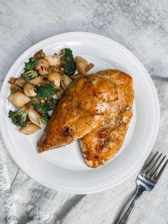 Honey Mustard Glazed Airline Chicken Breast