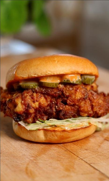 Honey Sriracha Barbecue Chicken Sandwich