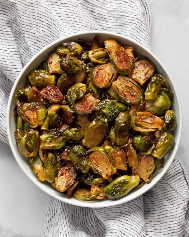 Honey Sriracha Roasted Brussels Sprouts