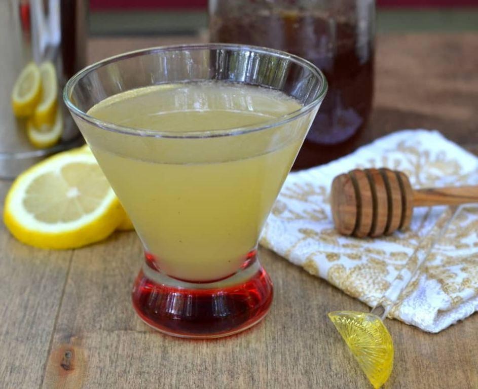 Honey Vodka Martini Sweetened with Natural Honey