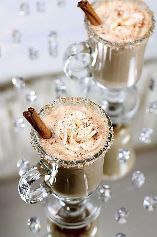 Hot Buttered Rum with Vanilla Ice Cream