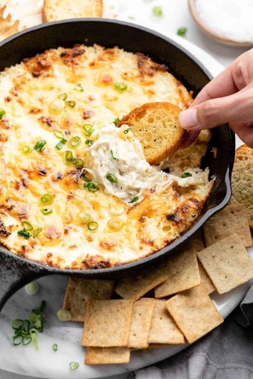 Hot Crab Football Dip