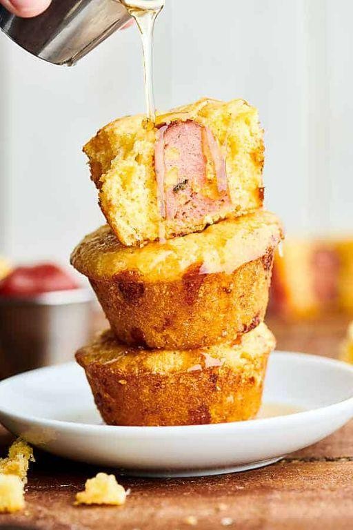 Hot Link Cornbread Muffins