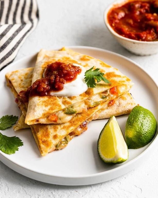 Hot Link and Cheese Quesadillas