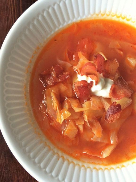 Hungarian Cabbage Soup with Paprika