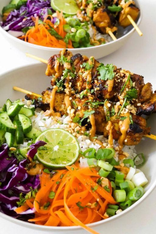 Indonesian Satay Chicken Bowl