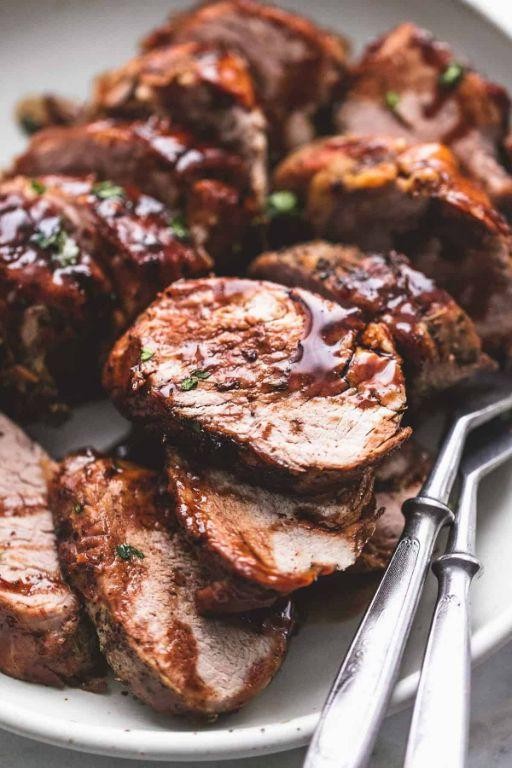 Instant Pot Balsamic Glazed Pork Tenderloin