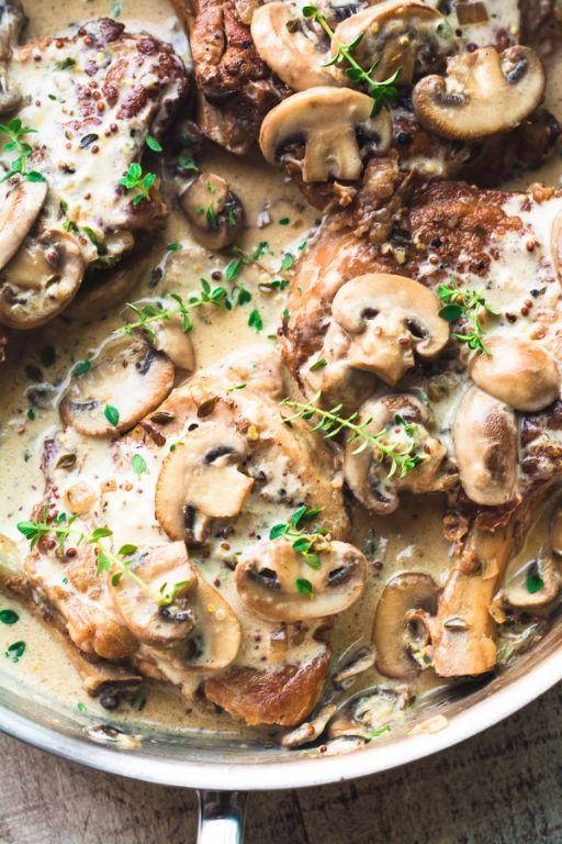 Instant Pot Creamy Mushroom Pork Tenderloin