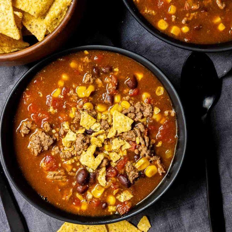 Instant Pot Taco Soup with Corn
