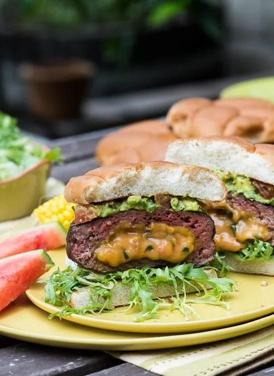 Jalapeno Cheddar Stuffed Burgers