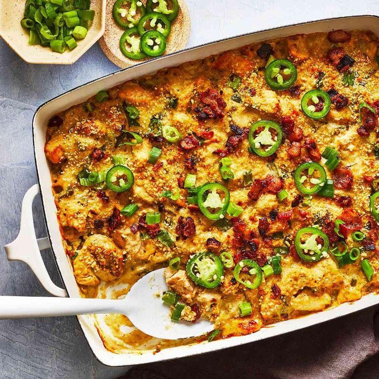 Jalapeño Popper Stuffed Pepper Casserole