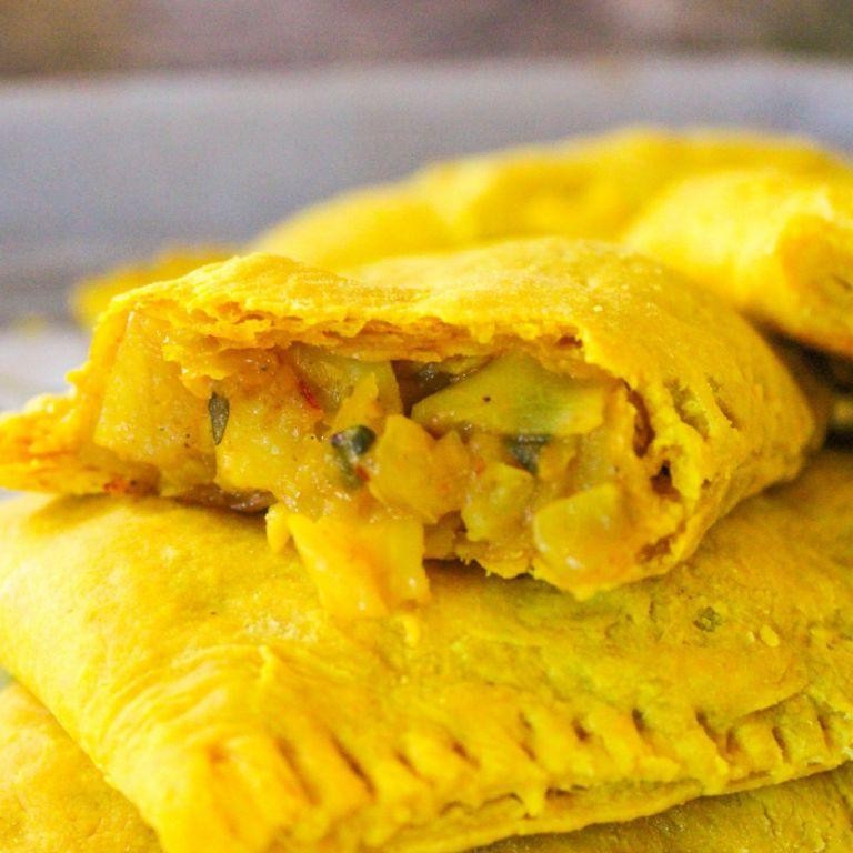 Jamaican Curry Vegetable Patty