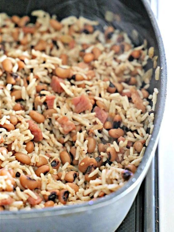 Jamaican Jerk Hoppin John with Coconut Rice