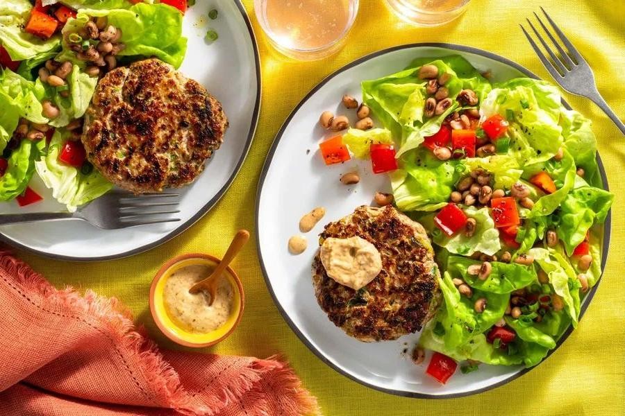 Juicy Turkey Burgers without Buns