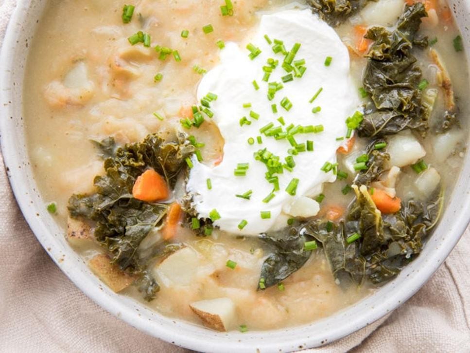 Kale and Celery Sacred Heart Diet Soup