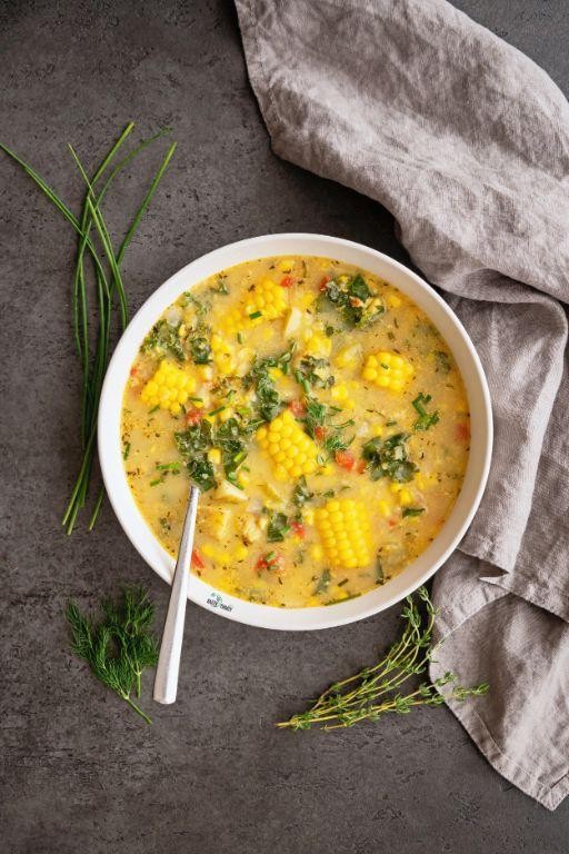 Kale and Corn Chowder