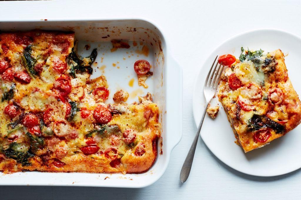 Kale and Italian Sausage Breakfast Casserole