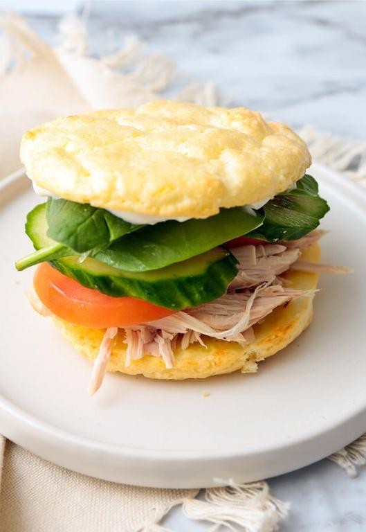 Keto Cloud Bread Breakfast Sandwich