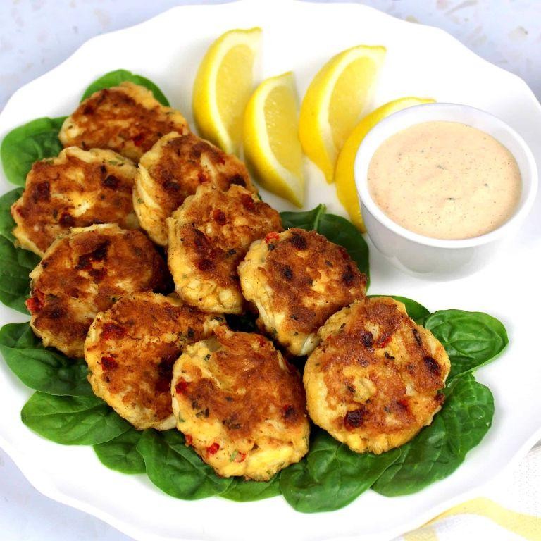 Keto Crab Cakes with Remoulade Sauce