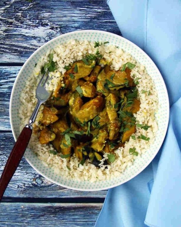 Keto Eggplant Curry with Coconut Milk