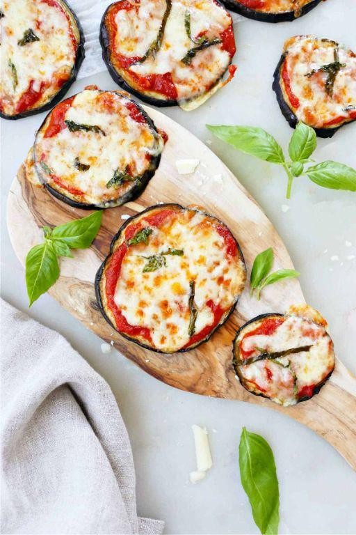Keto Eggplant Pizza Bites