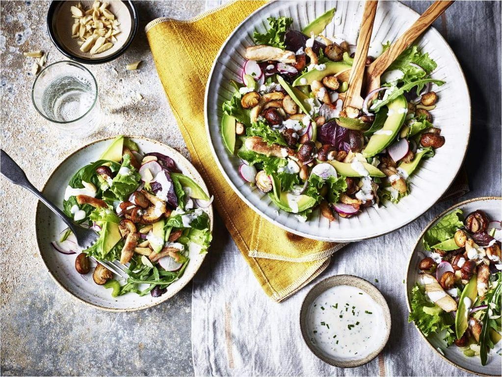 Keto Mushroom and Avocado Salad