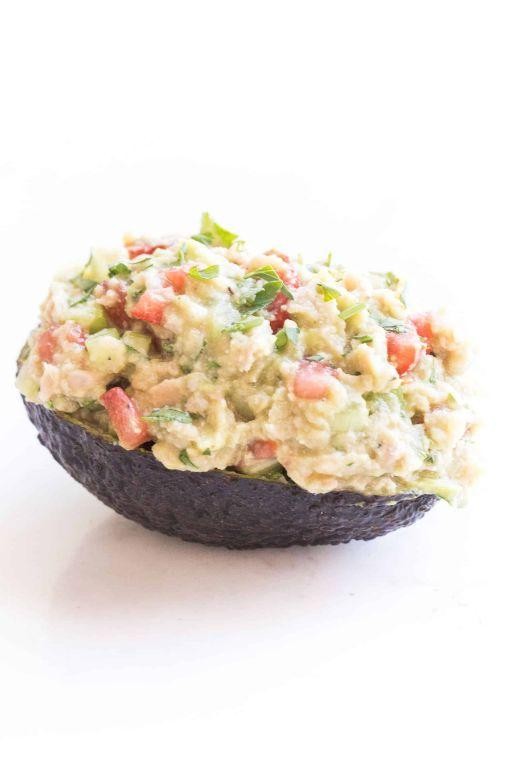 Keto Tuna Avocado Boats