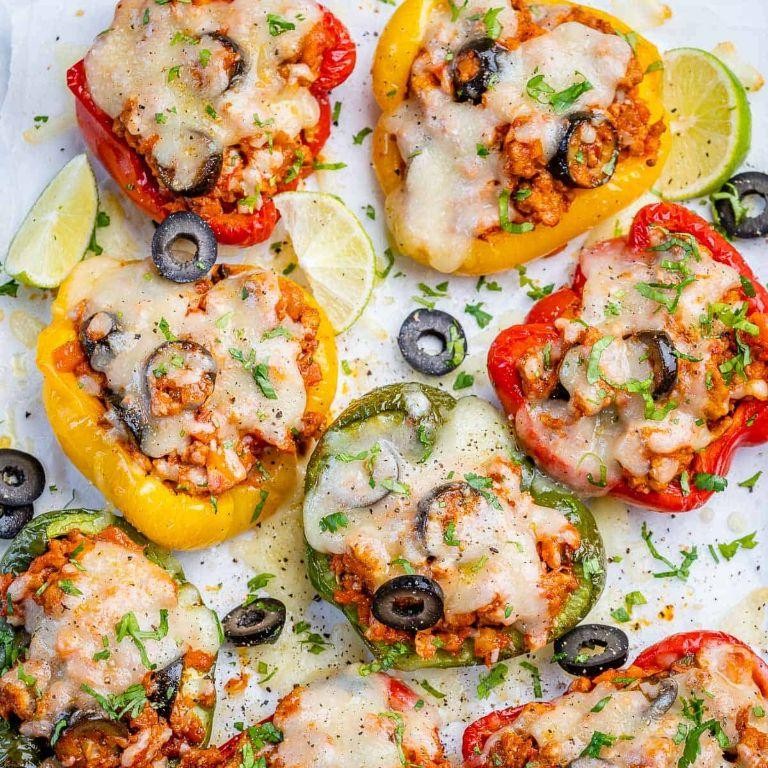 Keto Turkey Stuffed Bell Peppers