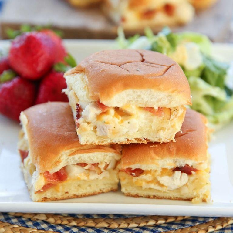 King Ranch Chicken Sliders