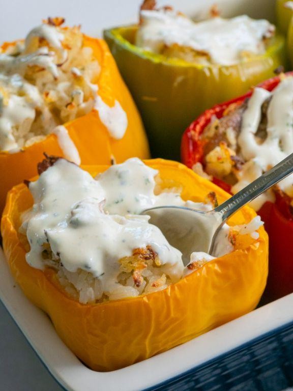 King Ranch Chicken Stuffed Peppers