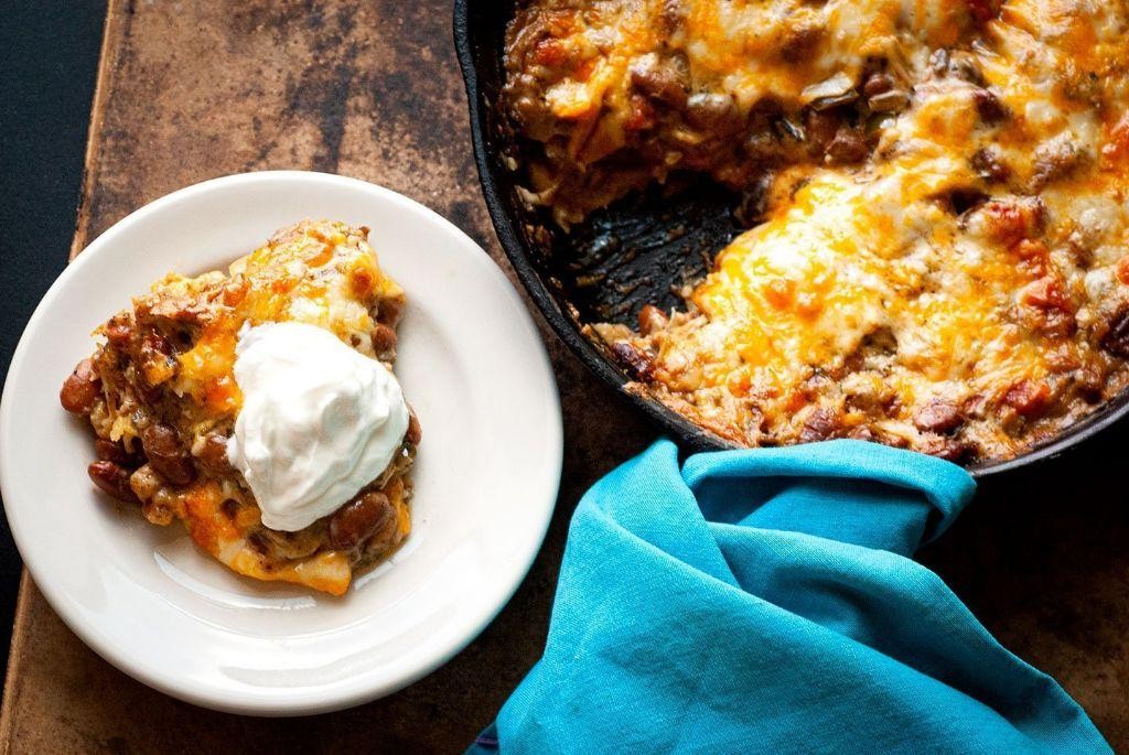 King Ranch Chicken and Black Bean Skillet