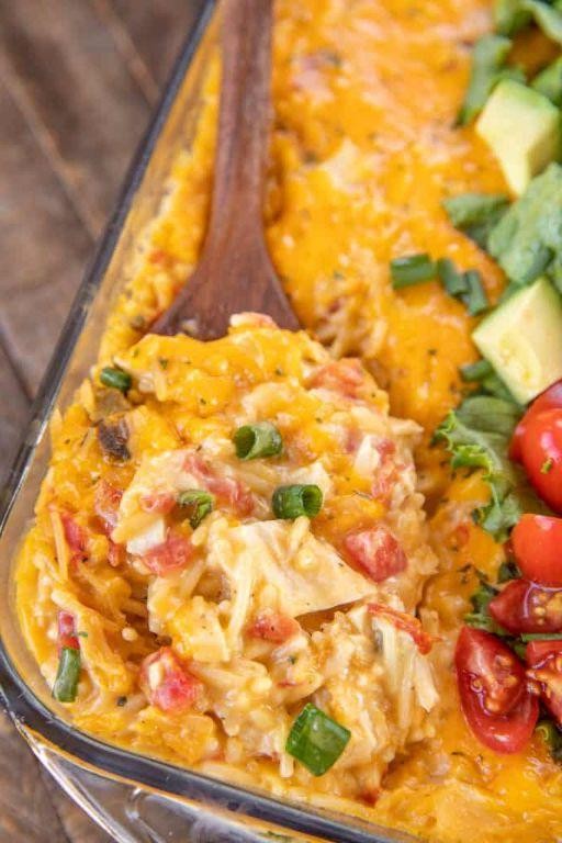 King Ranch Chicken and Rice Bake