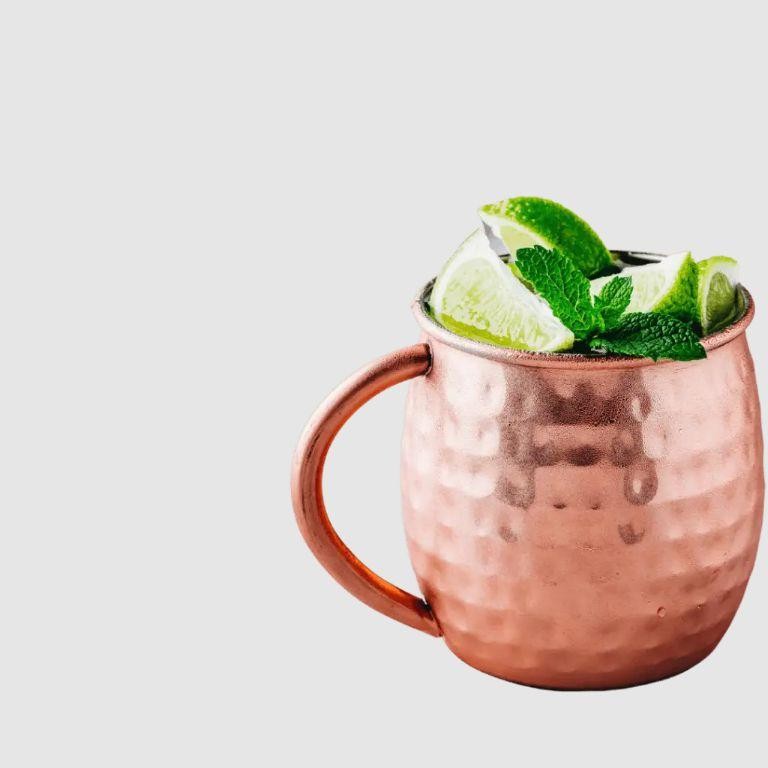 Kiwi Moscow Mule with Lime Zest