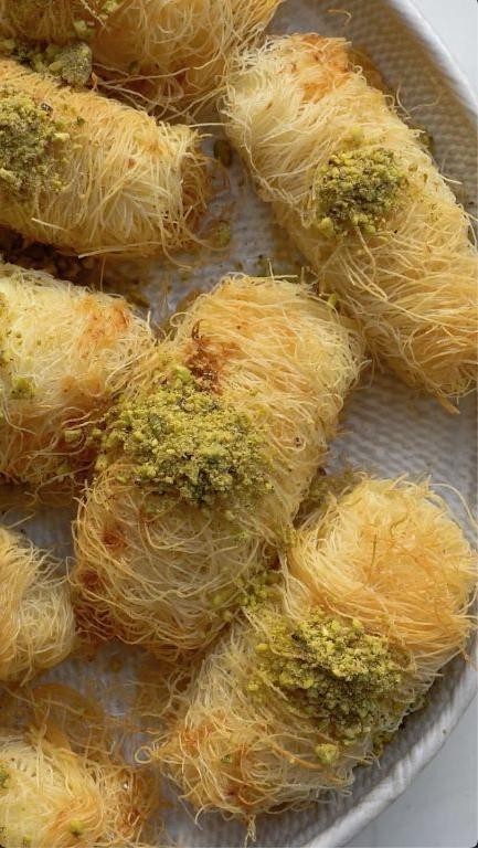 Knafeh Rolls with Almond Filling