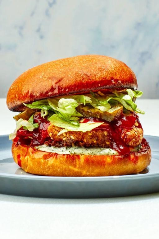 Korean Gochujang BBQ Chicken Sandwich