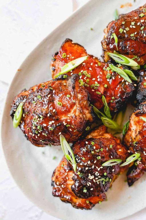 Korean Gochujang Glazed Chicken Thighs