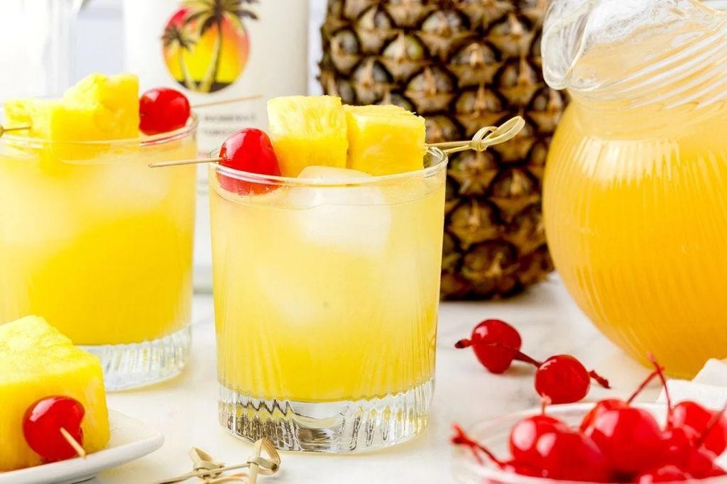 Kraken Rum Punch with Pineapple Juice