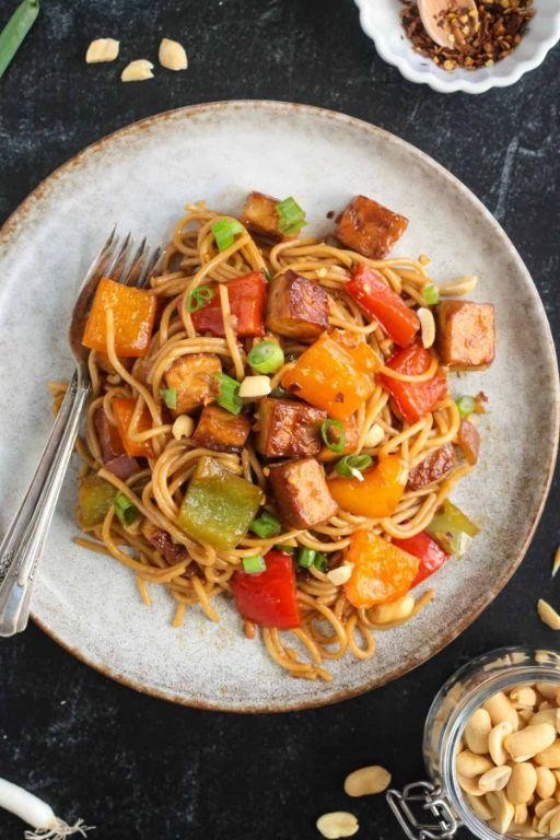 Kung Pao Miracle Noodles with Tofu