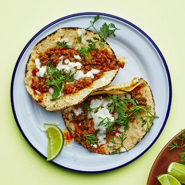 Lamb Keema Tacos (Indian-Mexican Fusion)