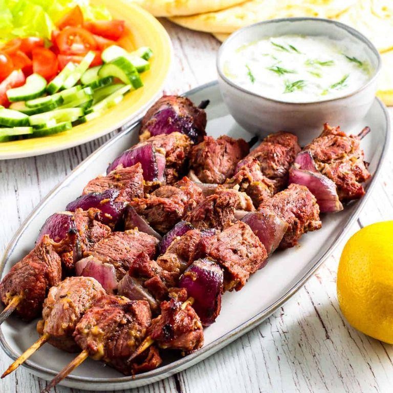 Lamb Shoulder Kebabs with Yogurt Marinade