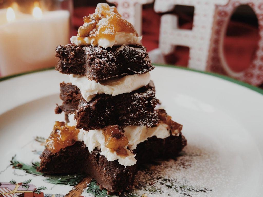Layered Chestnut and Mascarpone Cake