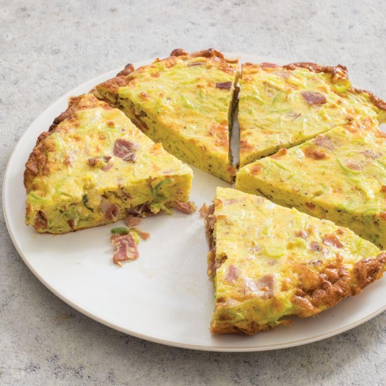 Leek and Prosciutto Frittata