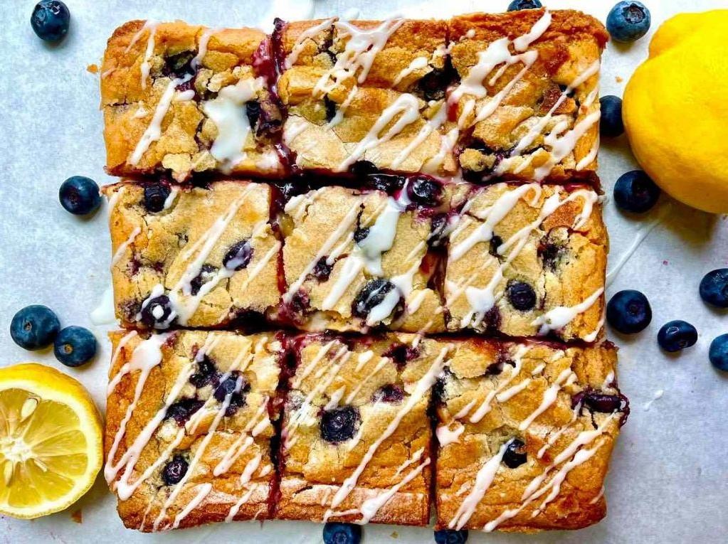 Lemon Blueberry Blondies