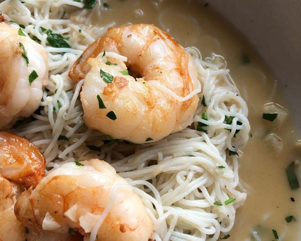 Lemon Butter Shrimp with Miracle Noodles
