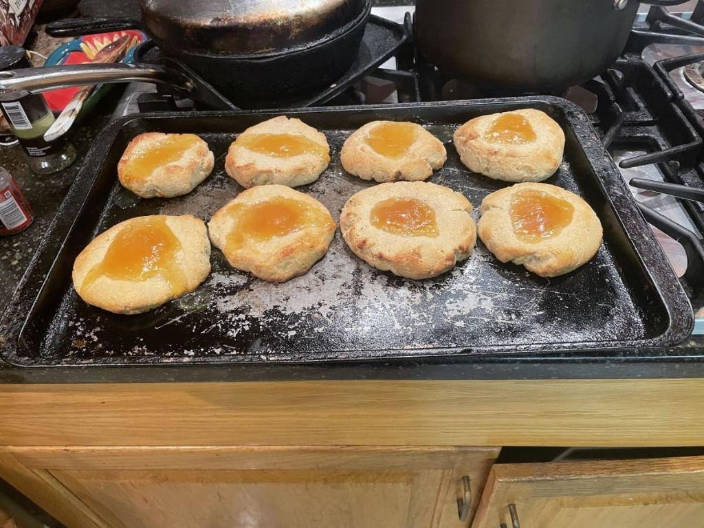 Lemon Curd Kolache with Powdered Sugar
